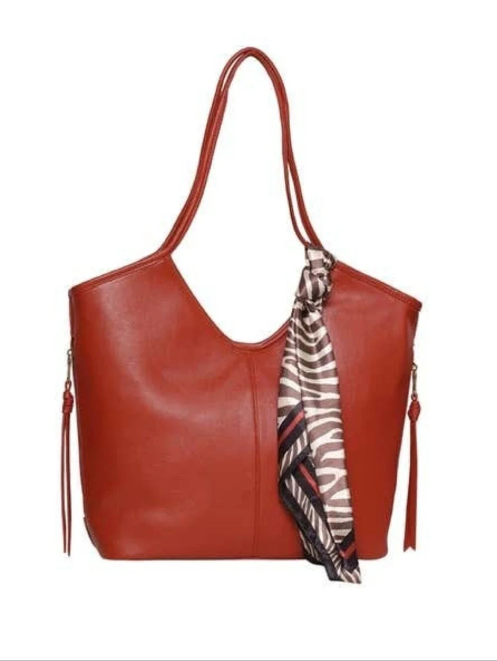 Steve Madden Rust Tote Handbag with Scarf